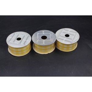 gallery ribbons and trims 5yd lot of 3 yellow checkered